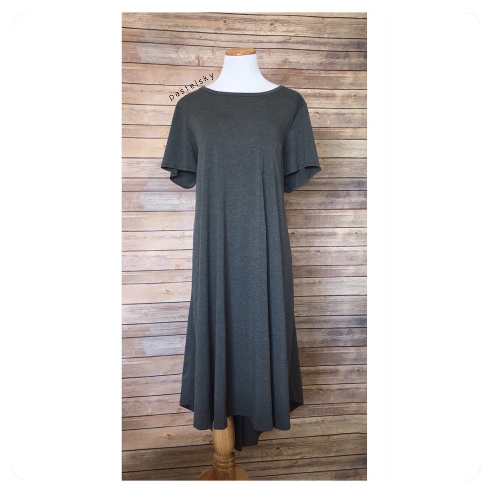 🆕LULAROE carly grey dress - Picture 1 of 8